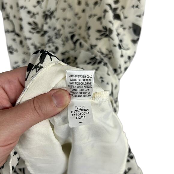 Soft Girl Floral Ruffle Dress Converse One Star Ivory Black Size S - Picture 7 of 7